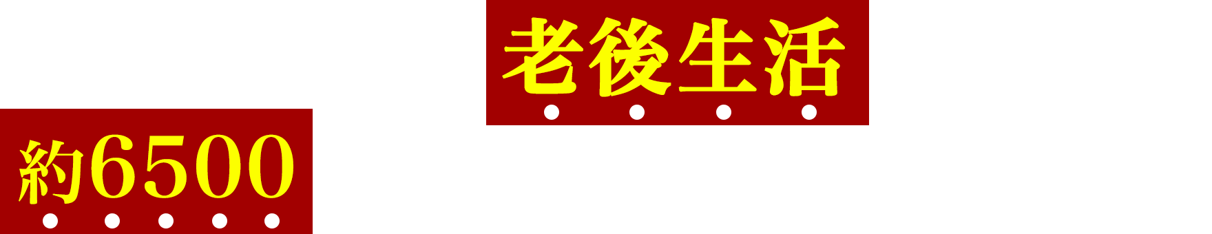 ゆとりのある老後生活のために約6500万円貯金しましょう。できますか？